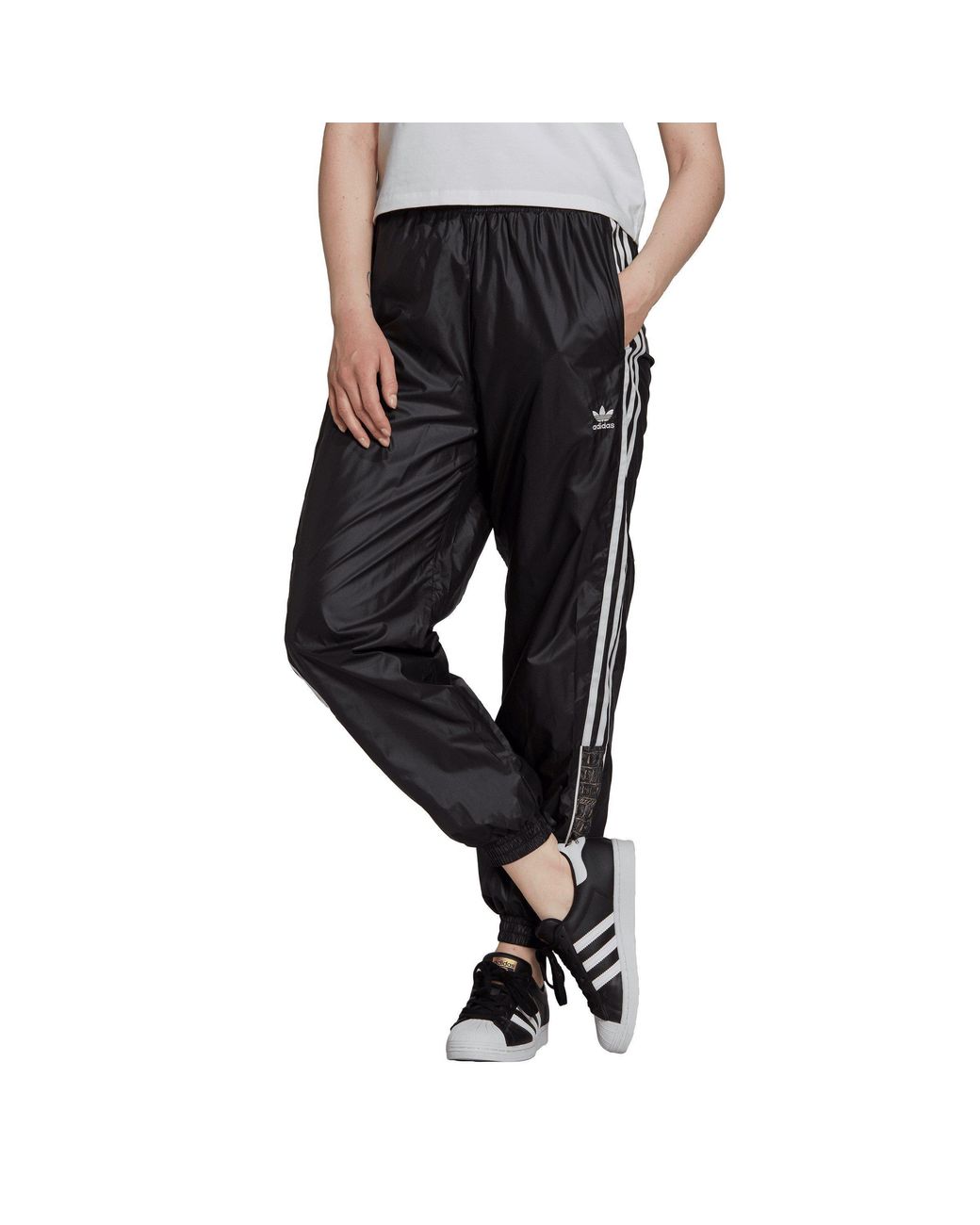 Adidas Originals Black Closed Hem Fleece Joggers