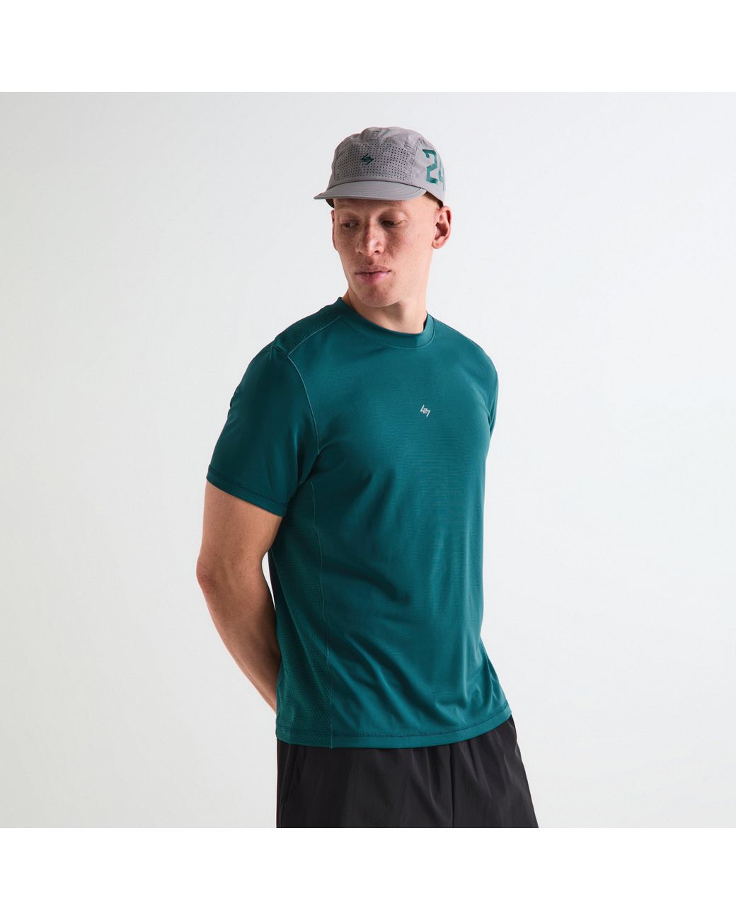 REPRESENT 247 Green Short Sleeve Performance Gym Top for men