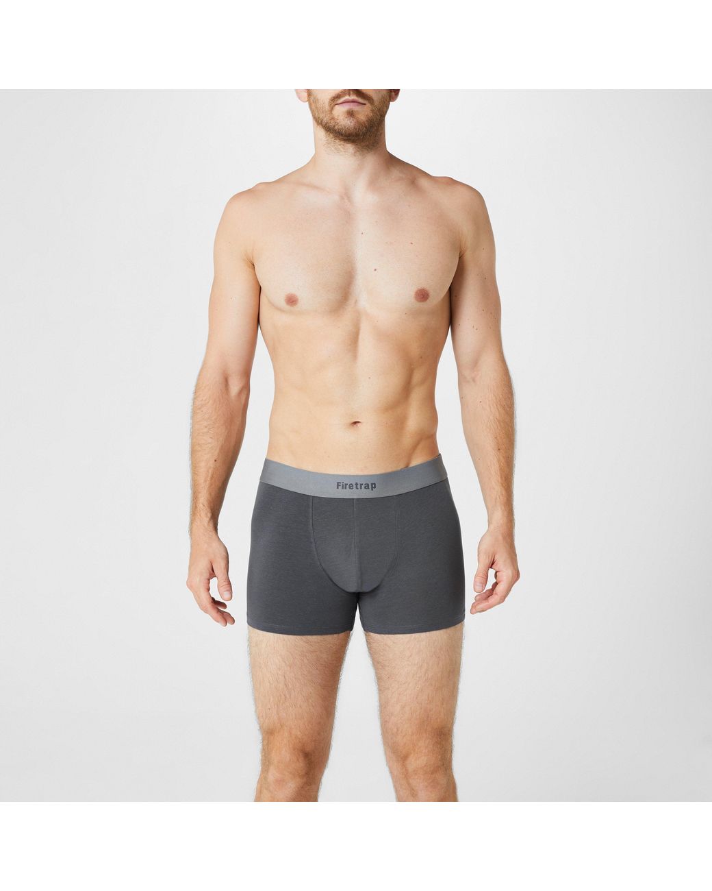 Firetrap Gray 2 Pack Trunks for men