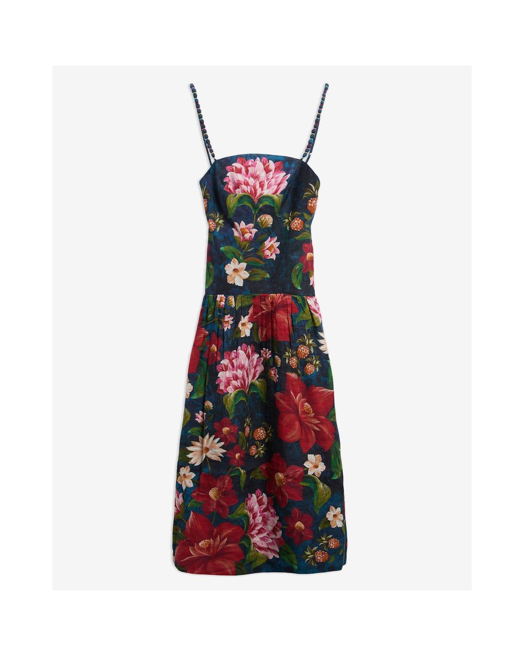 BARBOUR X FARM RIO Red Maxi Dress