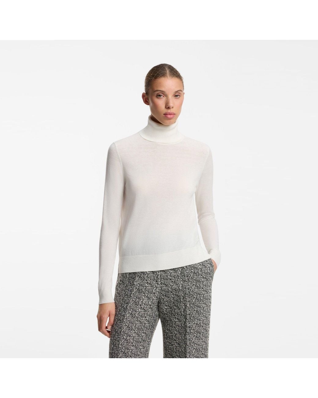 HUGO White Sedennina Knit Ld64