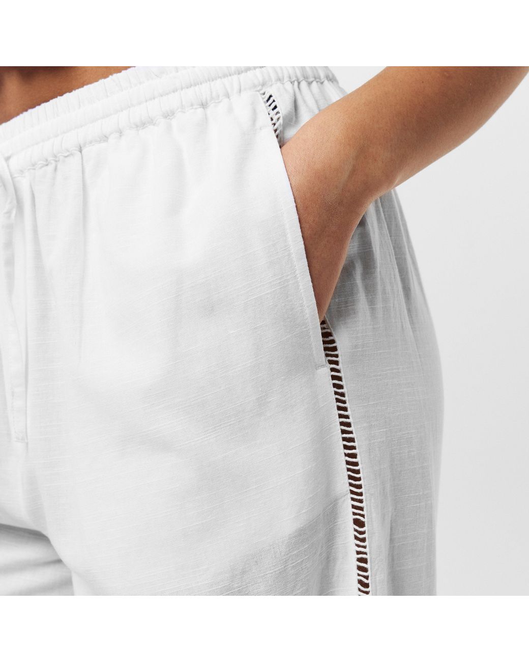 Jack Wills White Linen Trousers