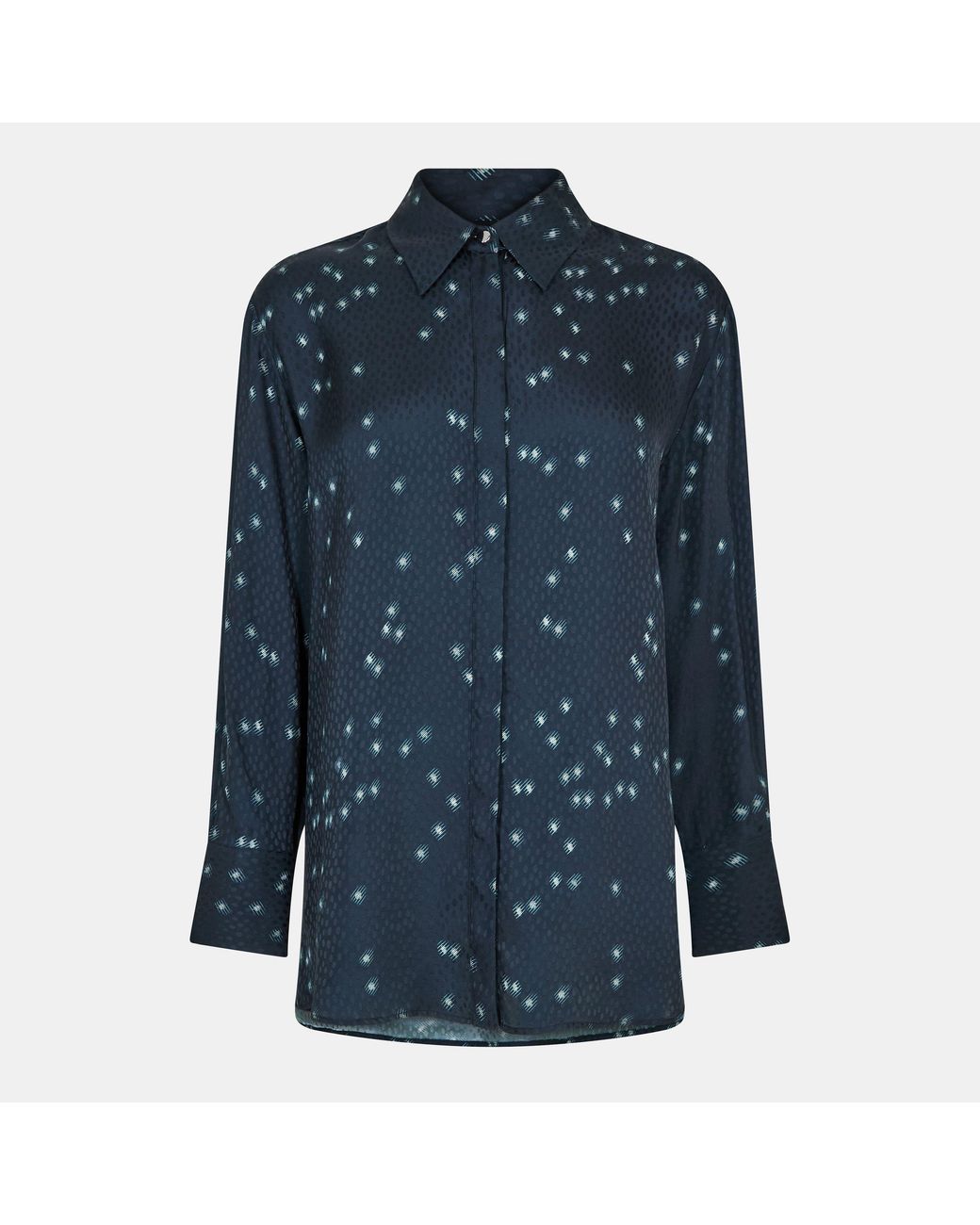 Boss Blue Long Sleeve Blouse