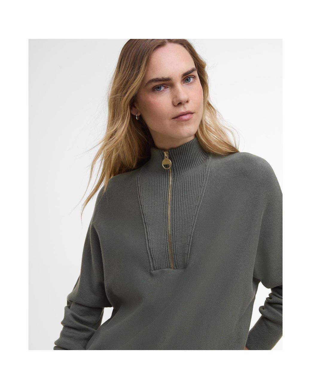 Barbour Gray Lola Knit Jumper
