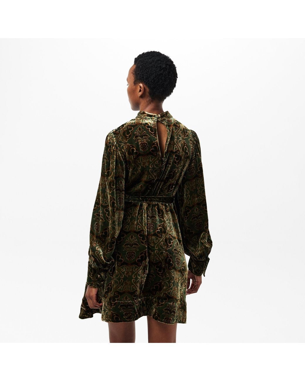 BARBOUR X FARM RIO Green X Farm Rio Ana Clara Mini Dress