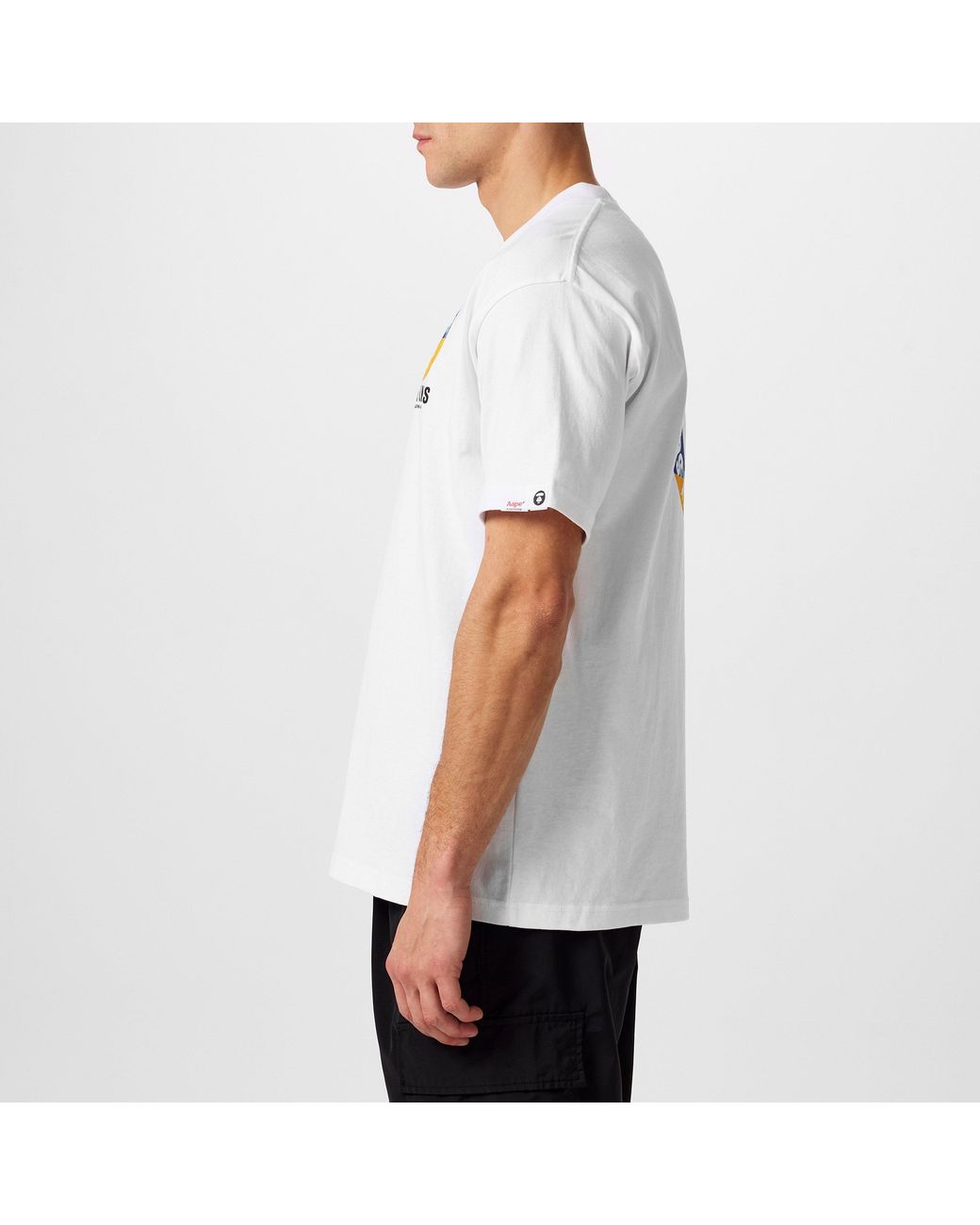Aape White Universe Bones T-shirt for men