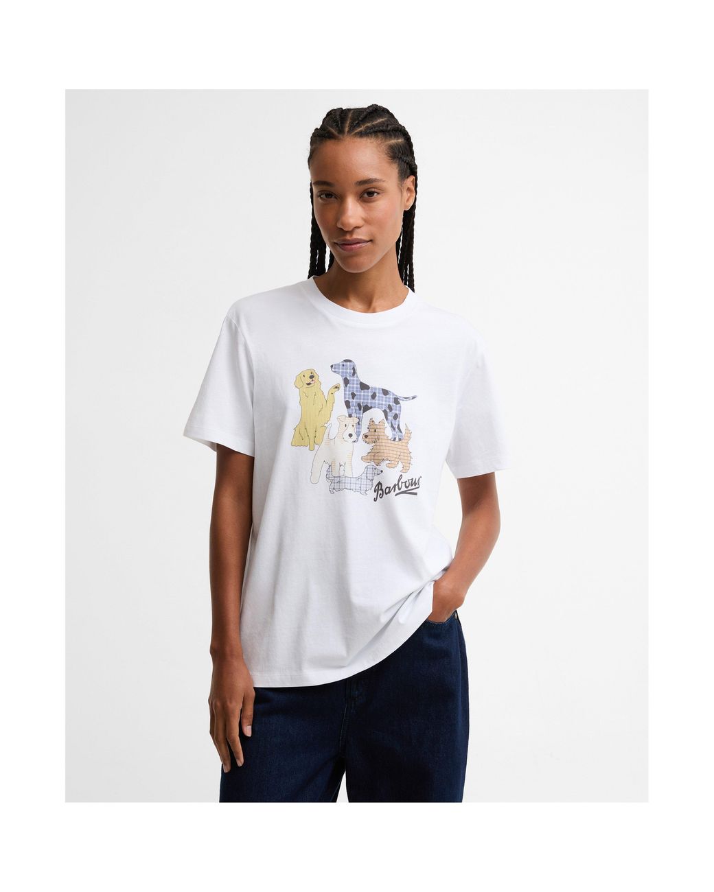 Barbour White T-Shirt