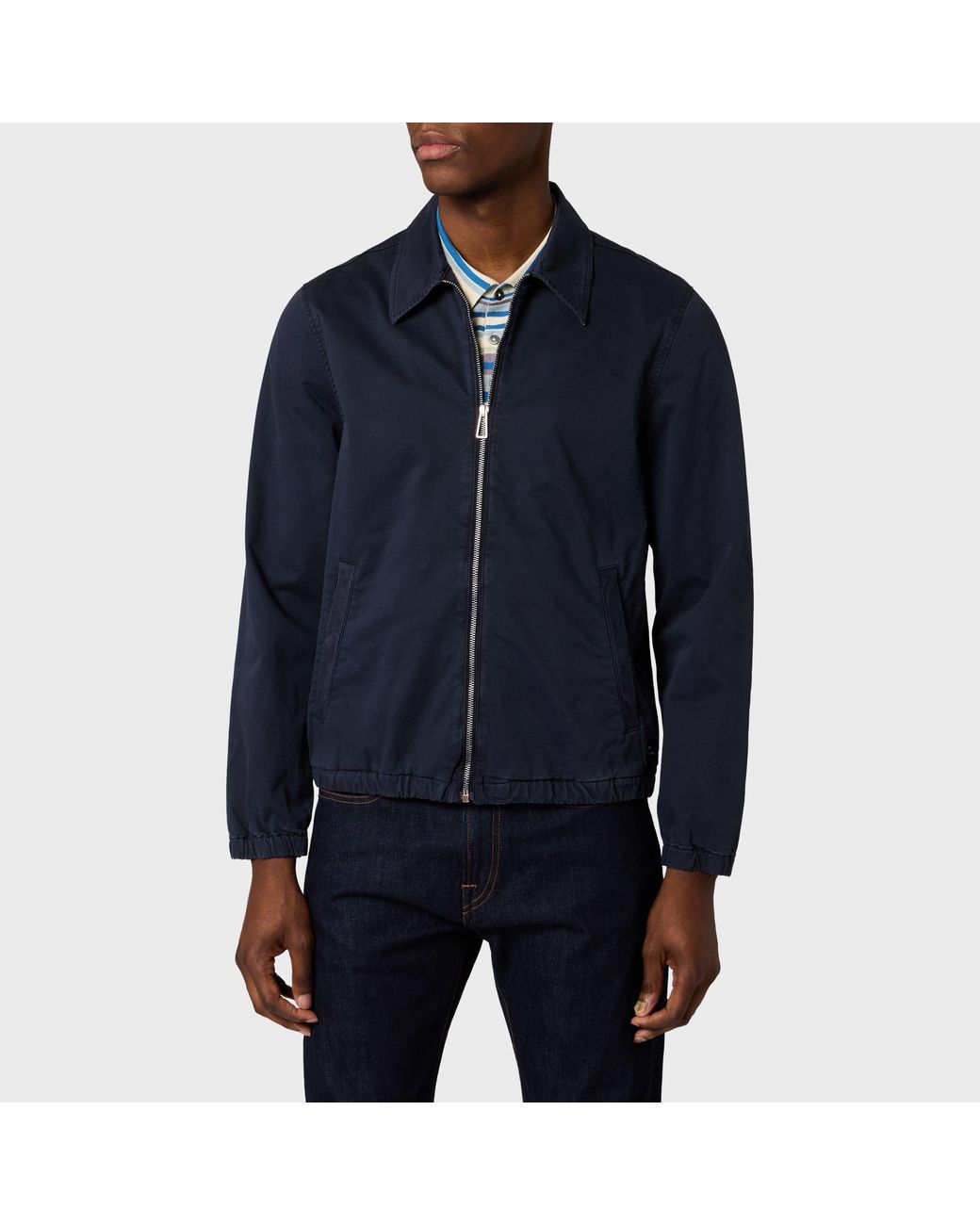 Paul Smith Blue Coaches Harrington Jacket for men