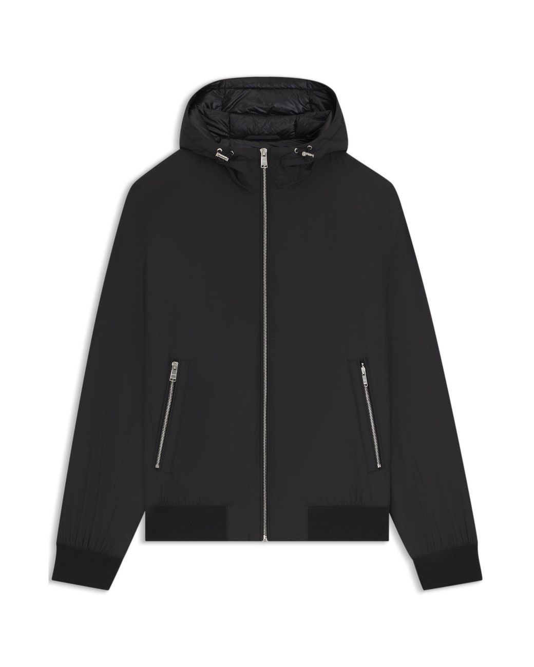 Boss Black Hooded Full Zip Hybrid Jacket for men