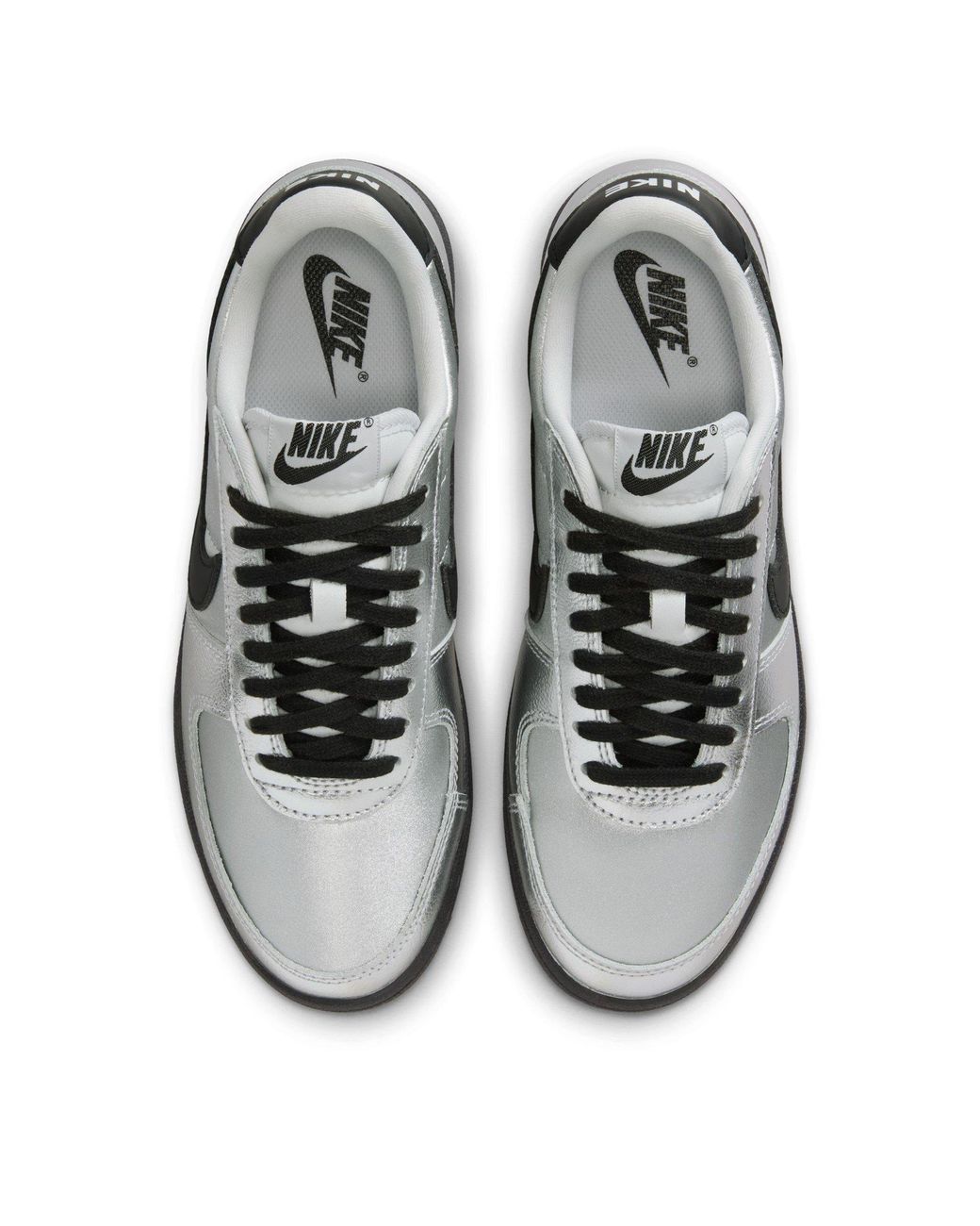 Nike Gray Field General Ld54 Leather Low-Top Trainers