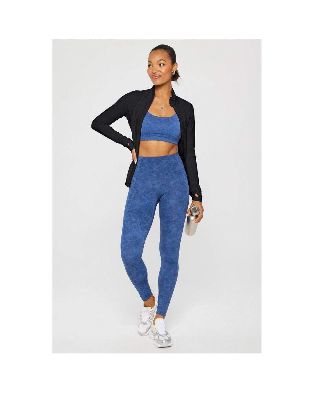 Fabletics Black Storm Full-Zip Training Jacket