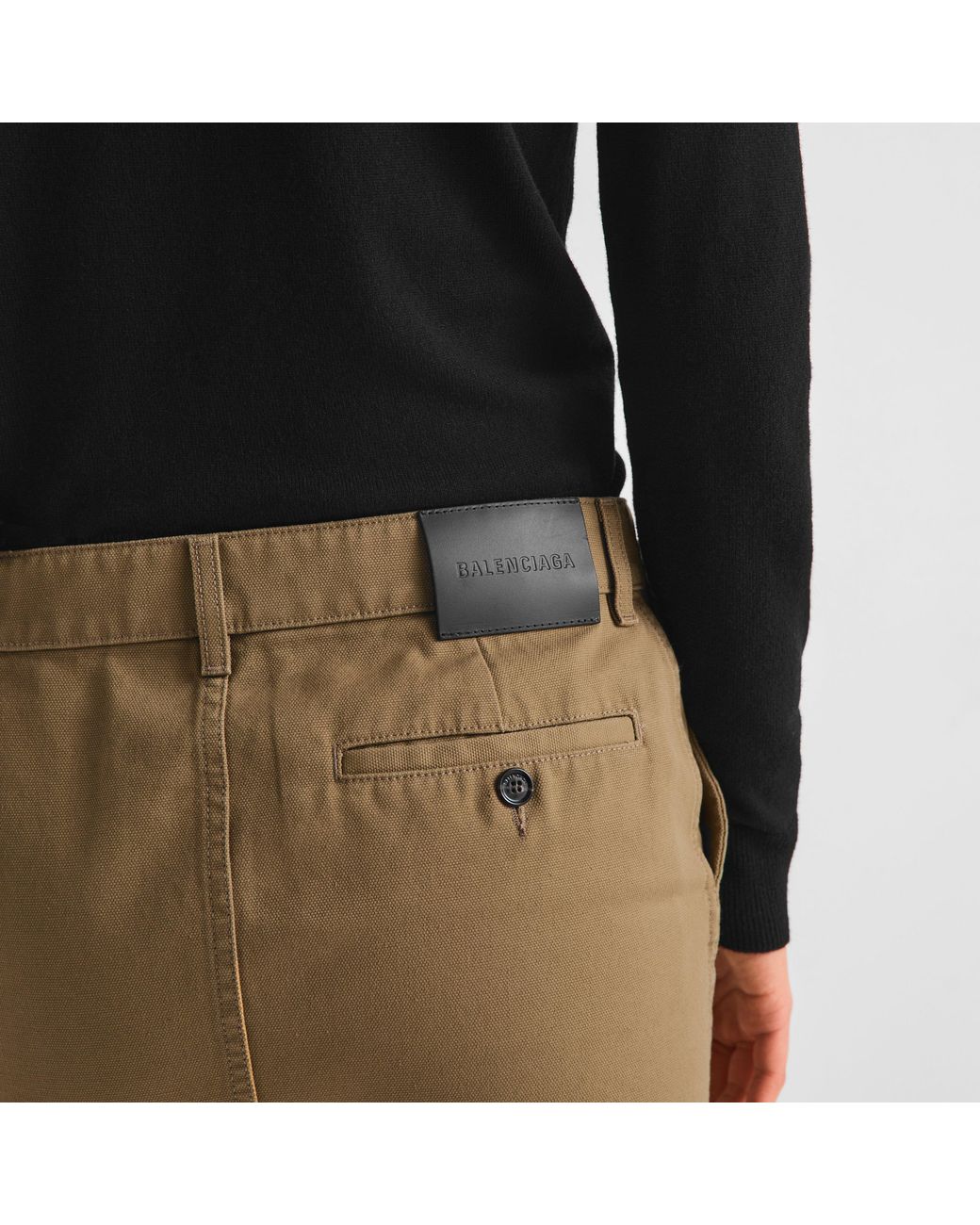 Balenciaga Natural Cotton Mini Skirt