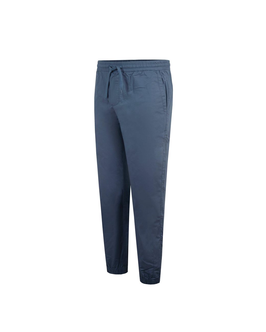 Fabric Blue Cuffed Trsr Sn for men