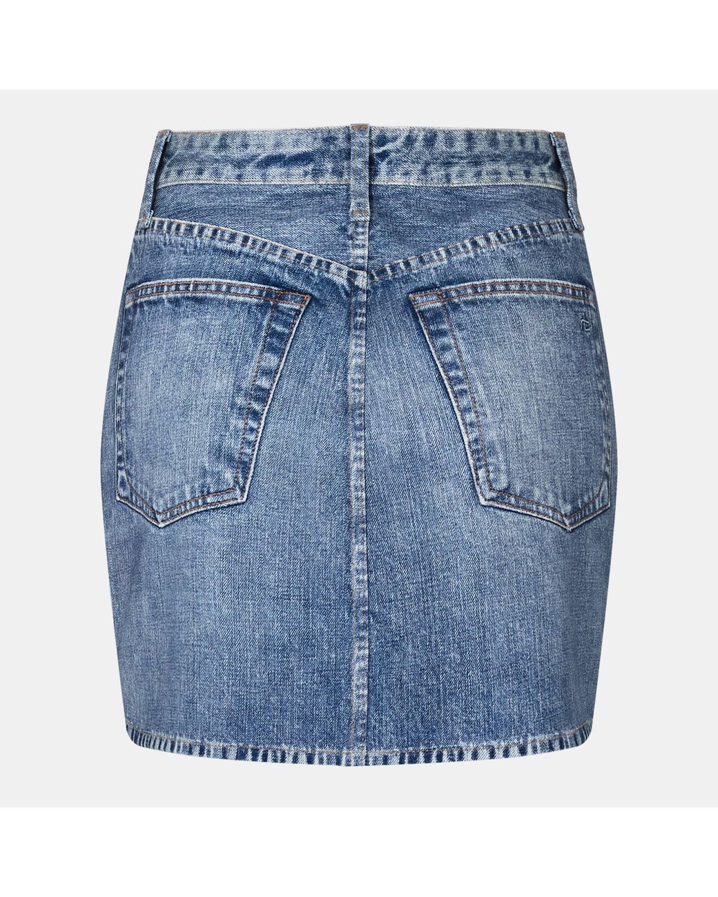 Rag & Bone Blue Mini Stretch Traditional Wash Denim Skirt