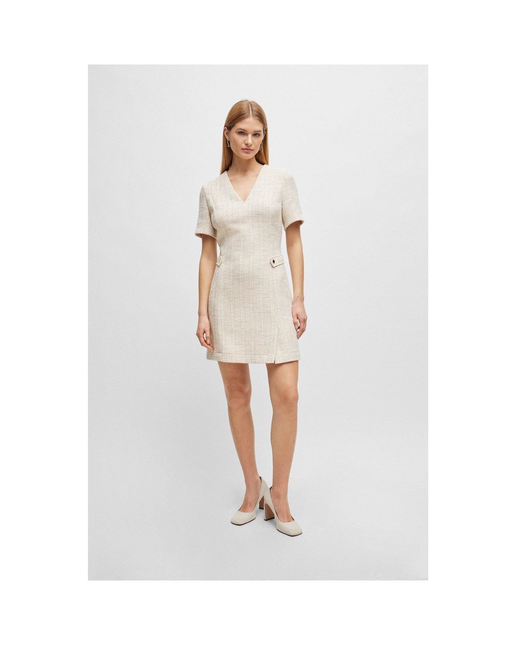Boss Natural Destena Mini Dress