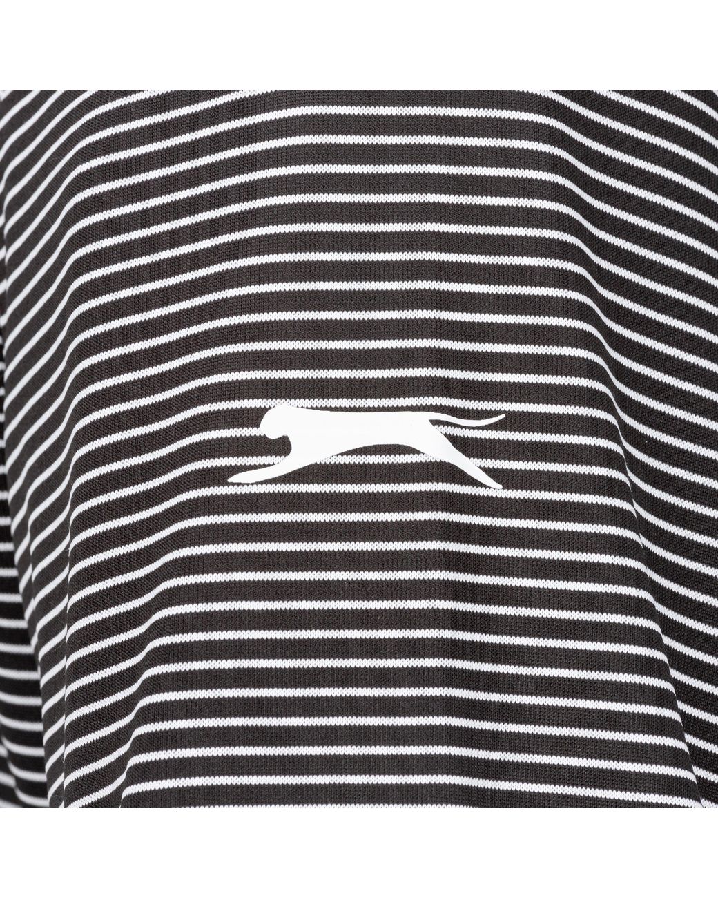 Slazenger 1881 Gray Micro Stripe Golf Polo Shirt for men