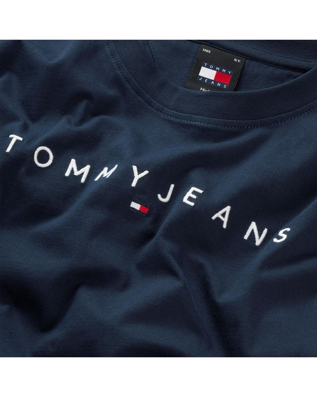 Tommy Hilfiger Blue Tjm Reg Linear Logo Tee Ext for men