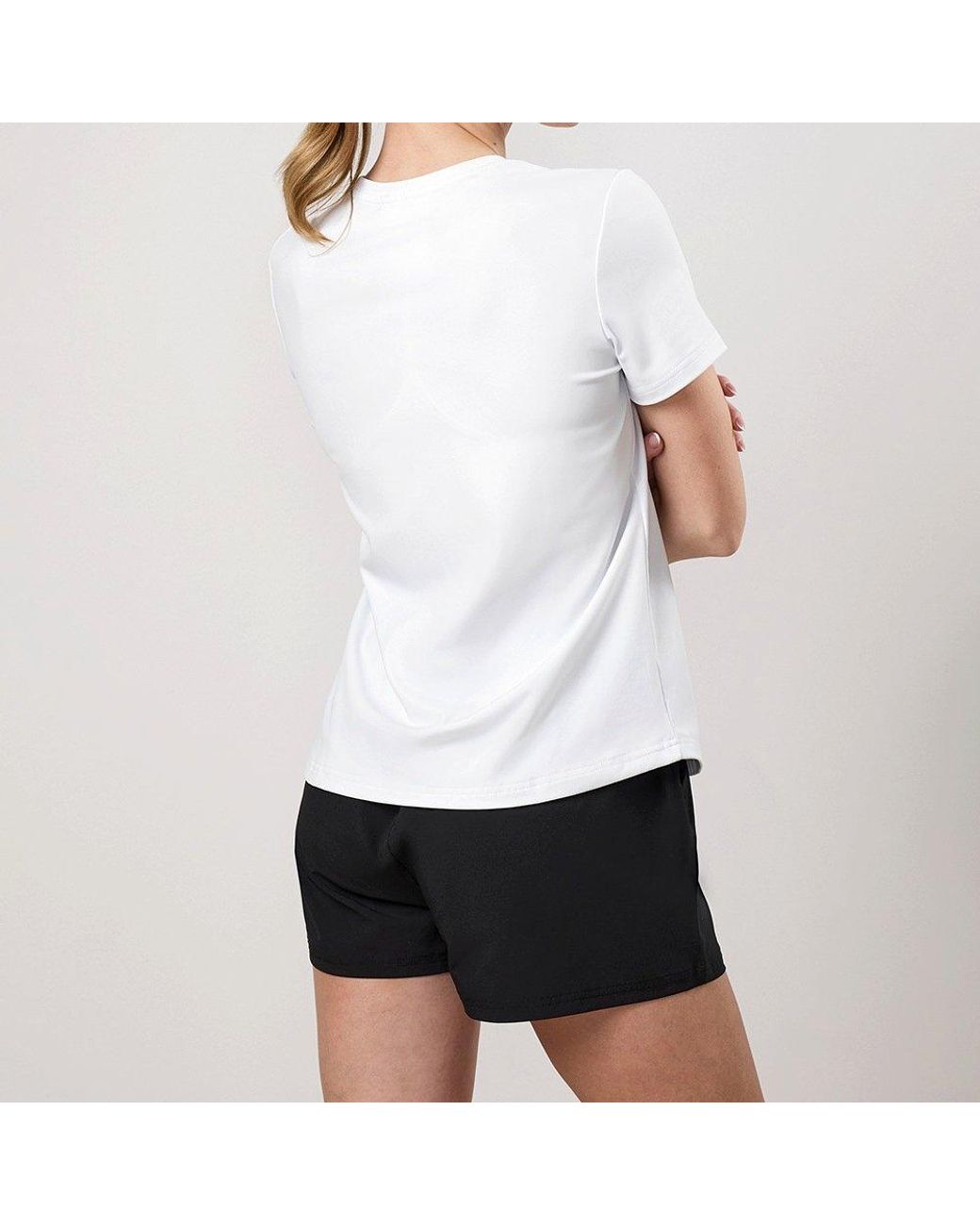 Gym King White Vic Performance Short-Sleeve Round-Neck T-Shirt