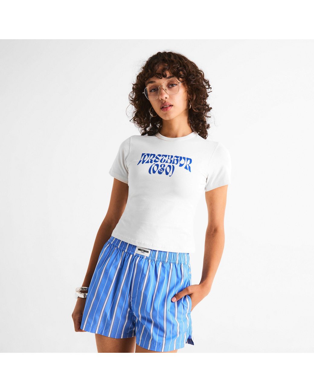 WRSTBHVR White Baby Tee