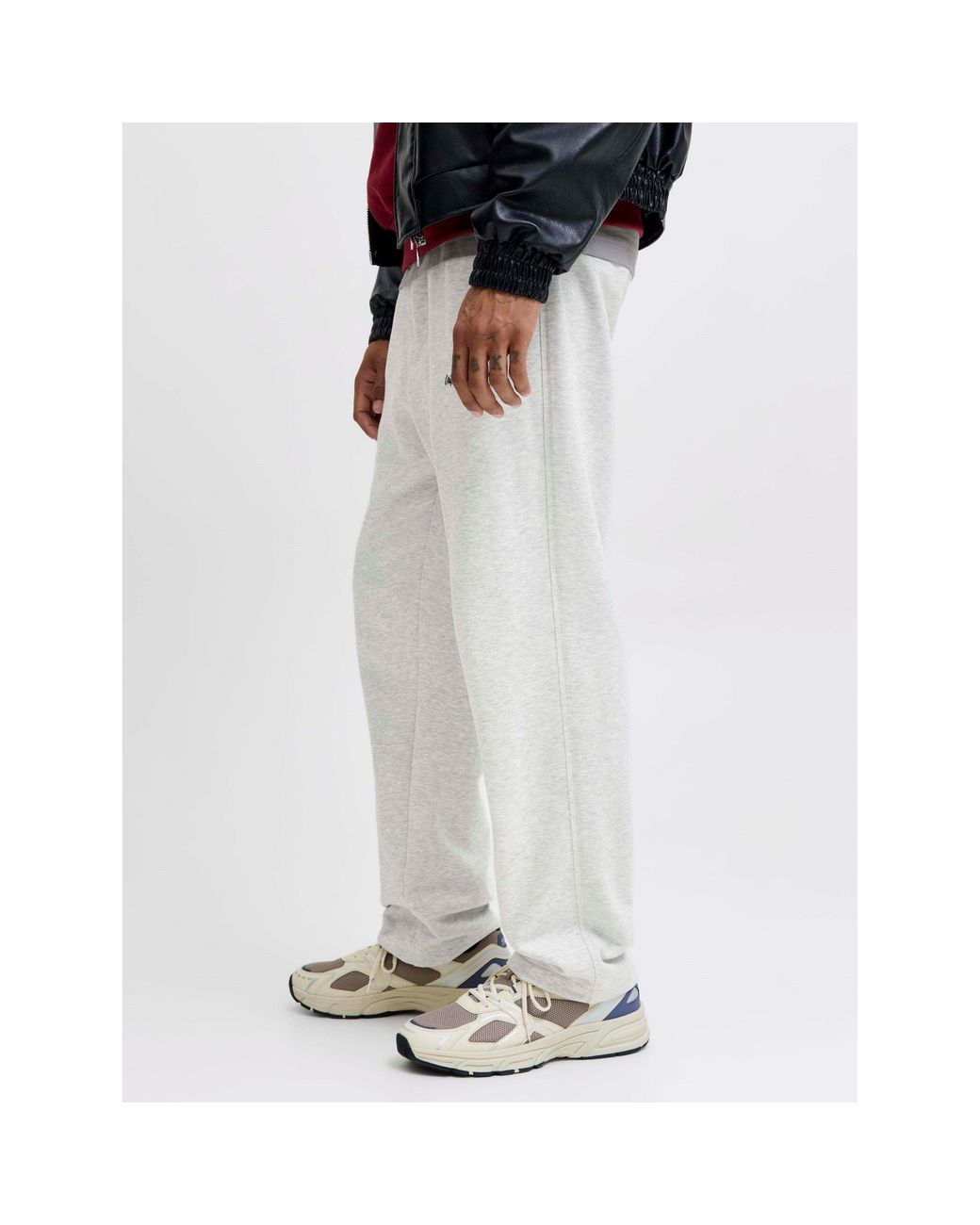 Jack & Jones White Norrebro Straight Leg Joggers for men