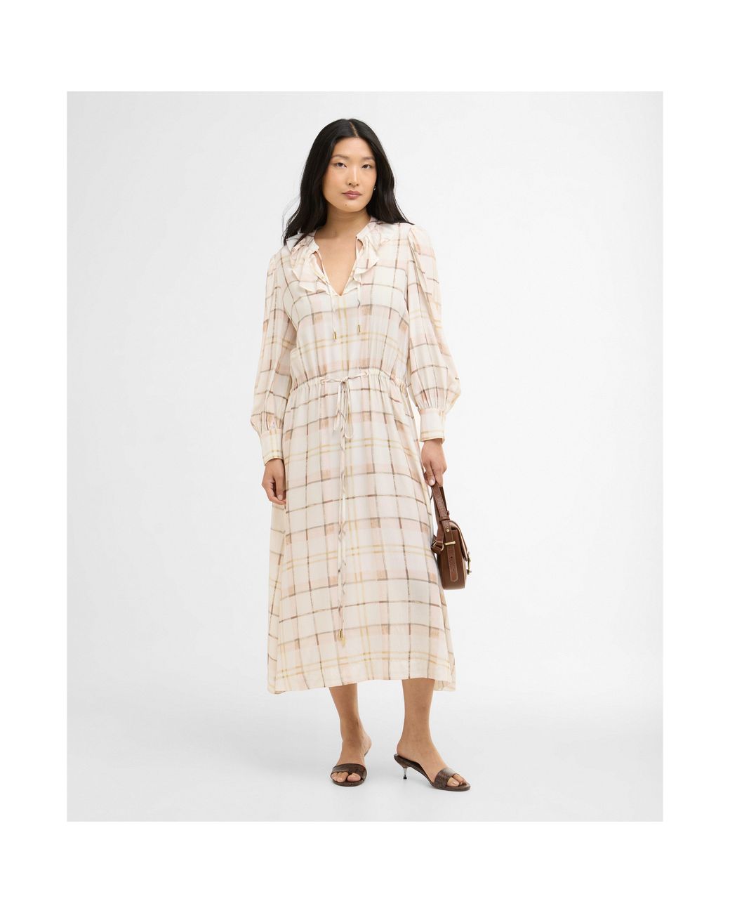 Barbour Natural Asker Midi Dress