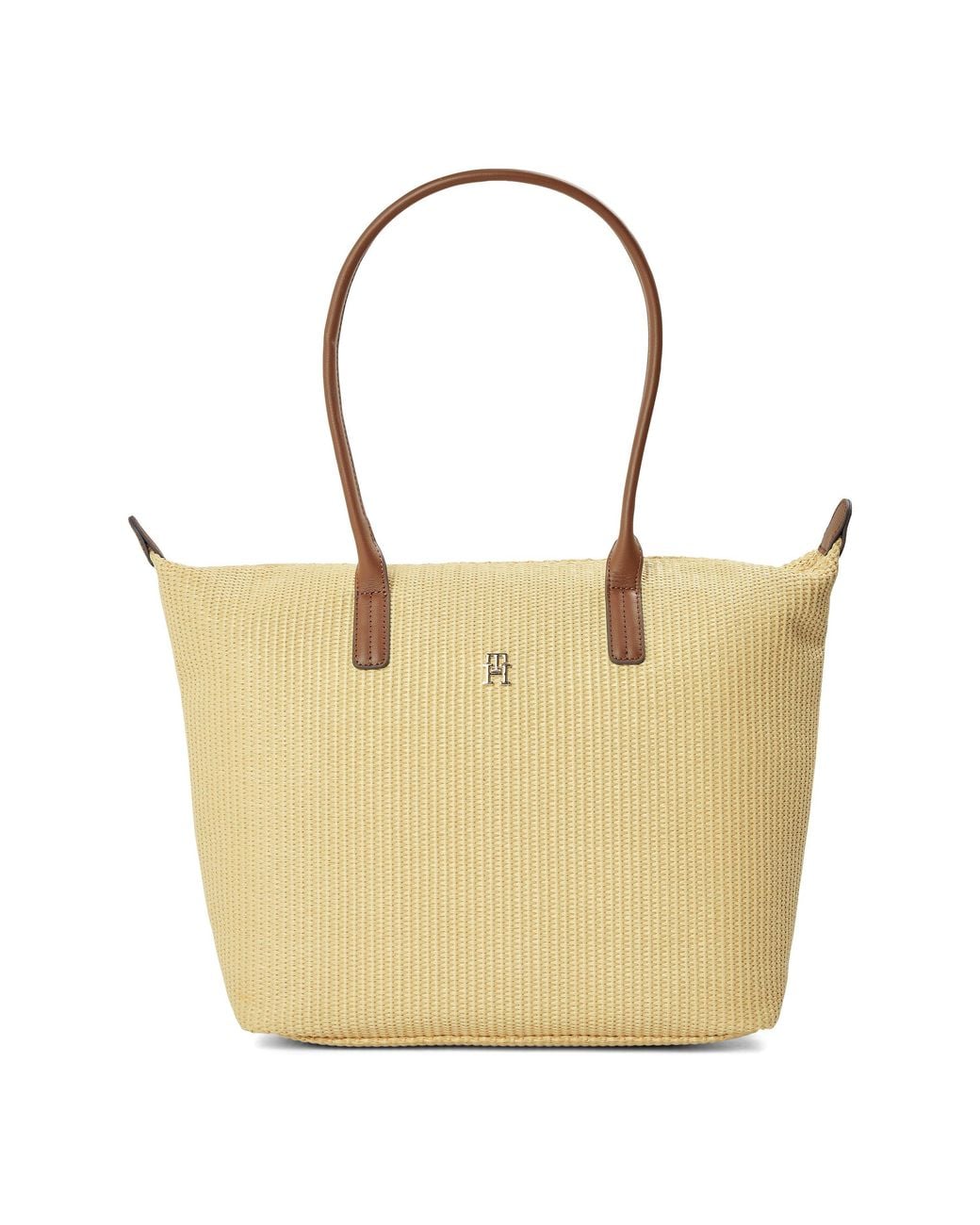 Tommy Hilfiger Yellow Popette Tote Bags