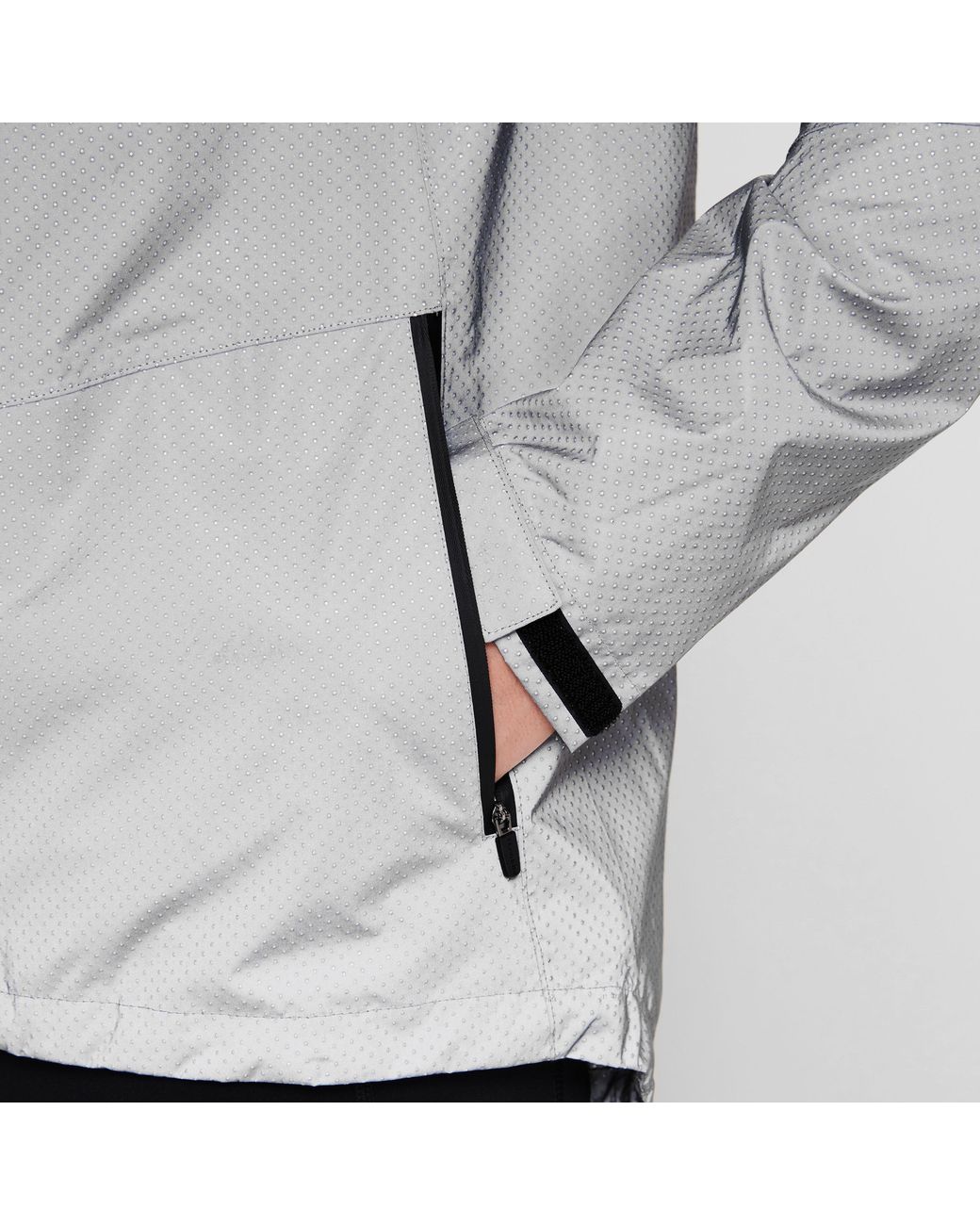 Pinnacle Gray Waterproof Reflective Cycling Jacket