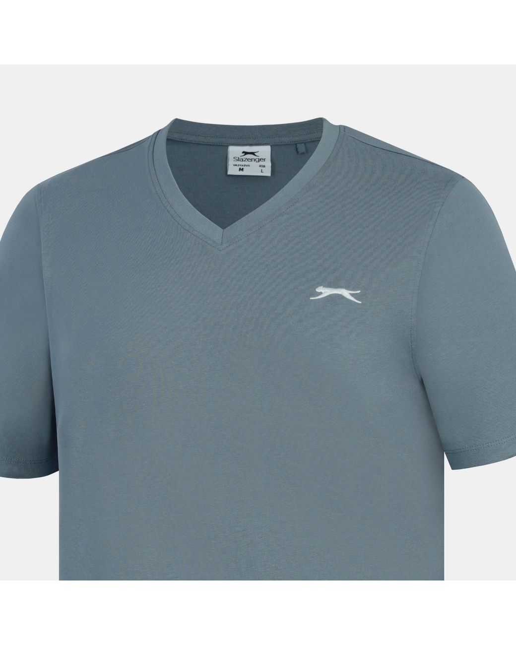 Slazenger 1881 Blue V Neck T Shirt for men