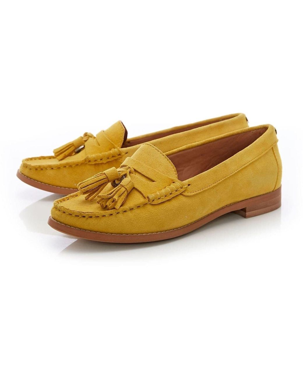 moda in pelle yellow shoes