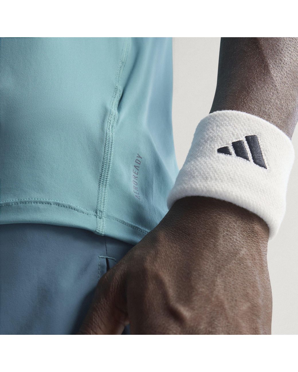 Adidas Blue Adizero Essentials Running T-Shirt for men