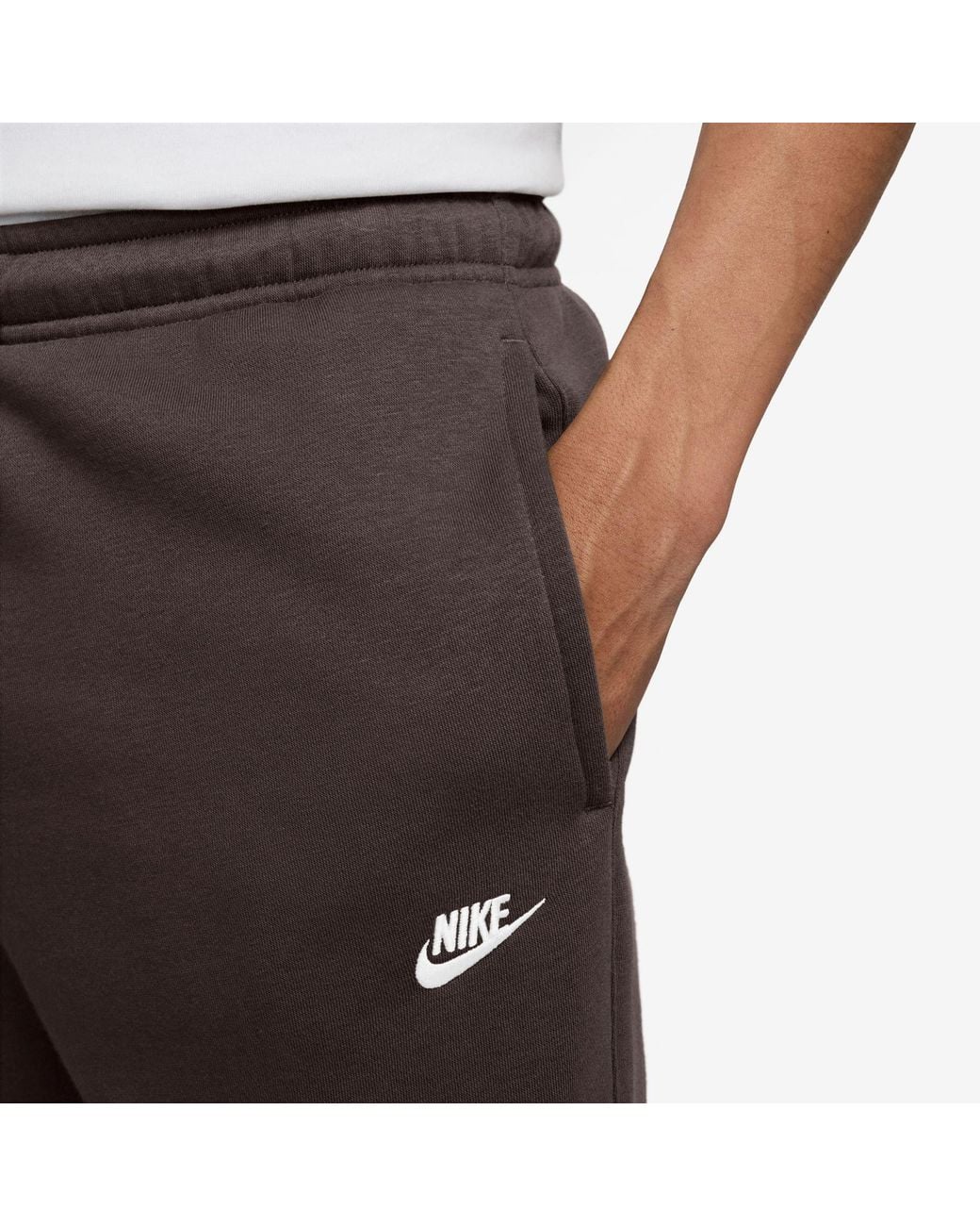 Nike Gray Sportswear Club Fleece Jogging Pants for men