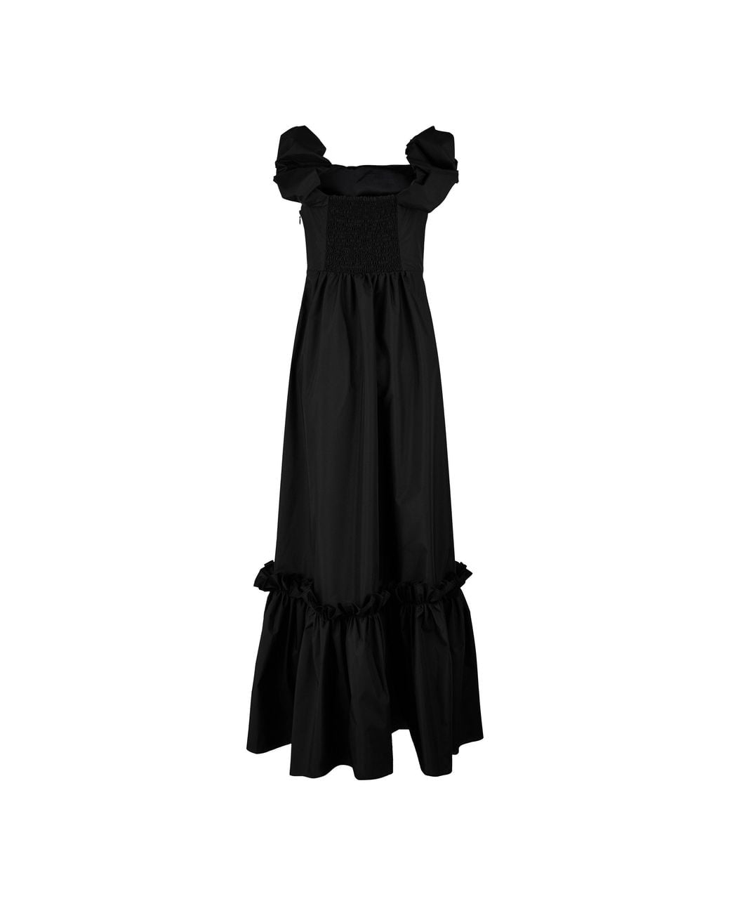 LoveShackFancy Black Ferra Maxi Dress