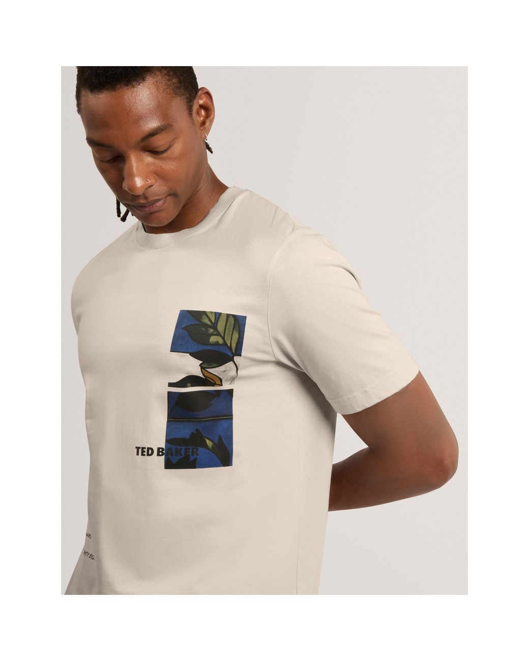 Ted Baker Natural Ted Ss Graphic Tee Sn71 for men