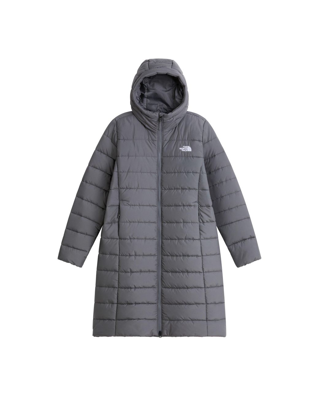 The North Face Gray Aconcagua Insulated Weather-Resistant Parka