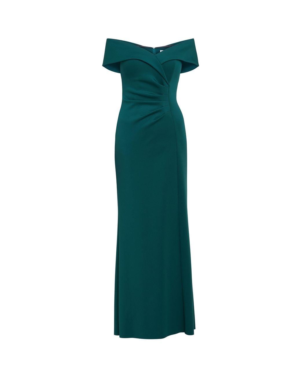 Gina Bacconi Blue Carolyn Off The Shoulder Maxi Dress