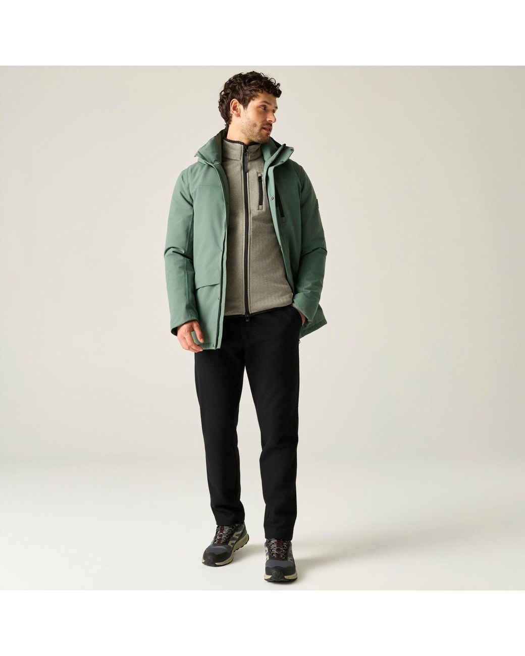 Regatta Green Baylon Waterproof Jacket for men