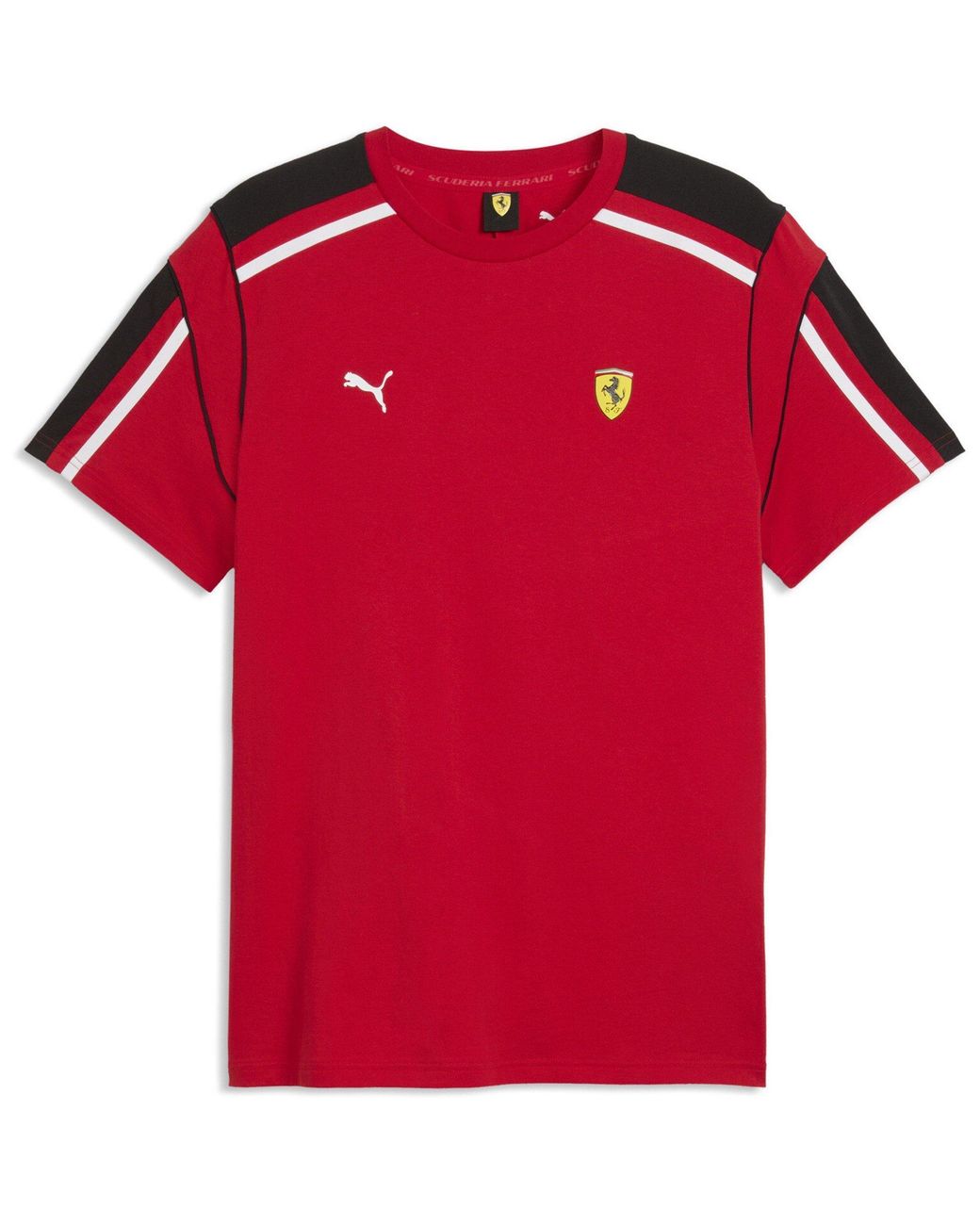 PUMA Red Mt7 71 Ferrari Cotton Short-Sleeve Crew-Neck T-Shirt