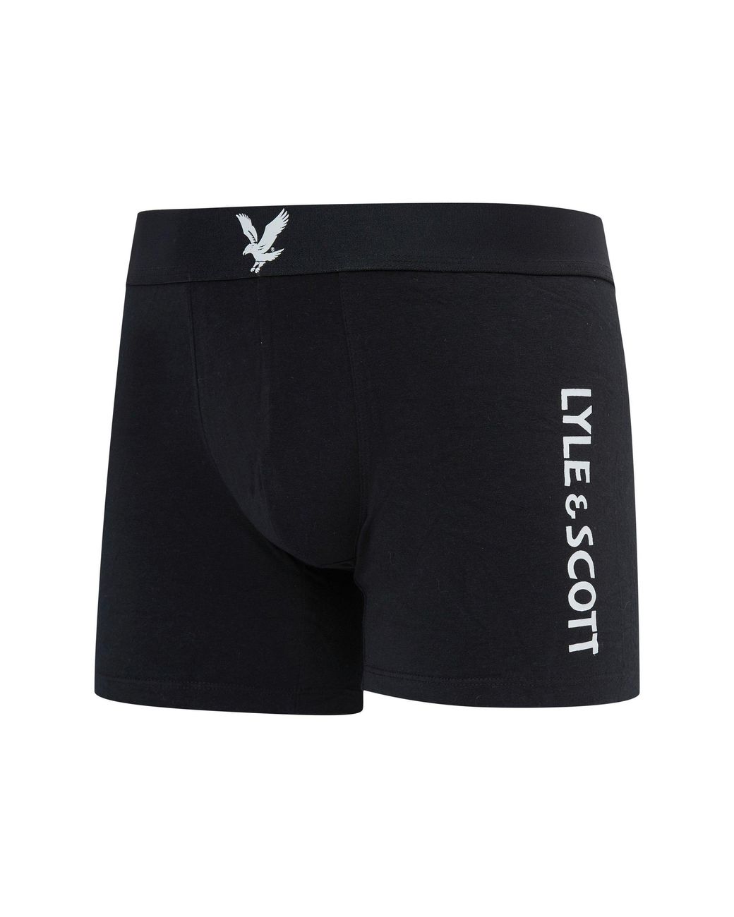Lyle & Scott Black Jonathan Cotton Boxers 3 Pack for men