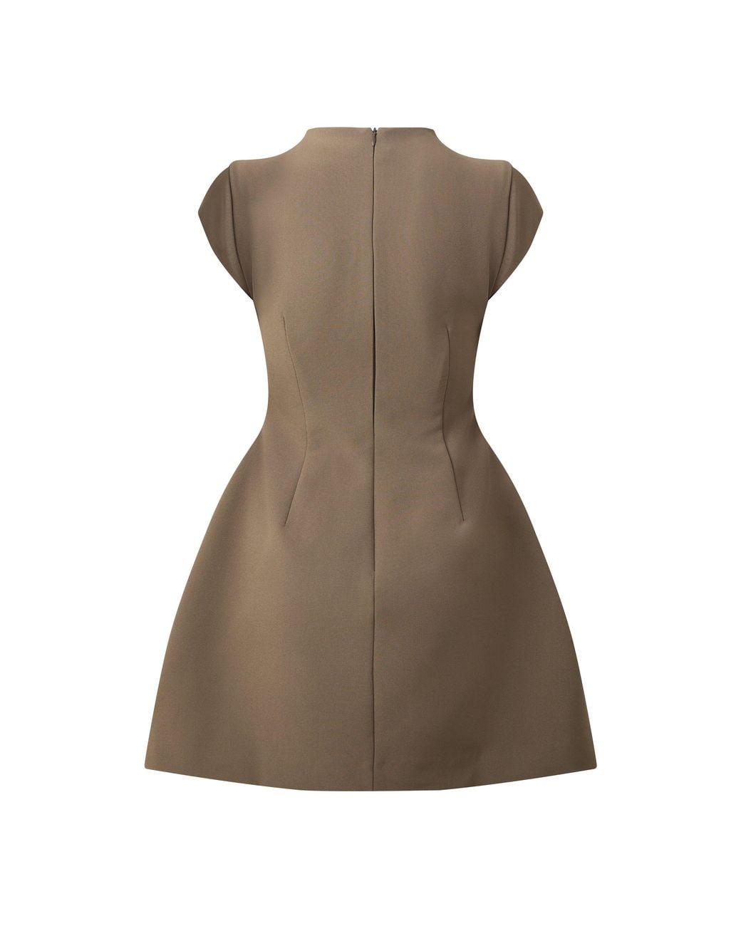 Odd Muse Brown Cap Sleeve Mini Dress