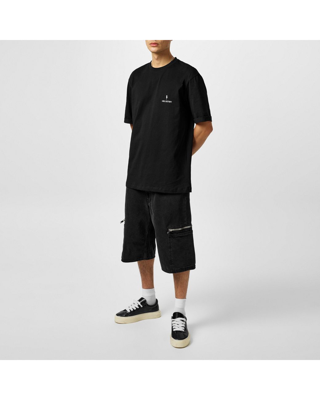 Neil Barrett Black Barrett Co-Ord T-Shirt for men
