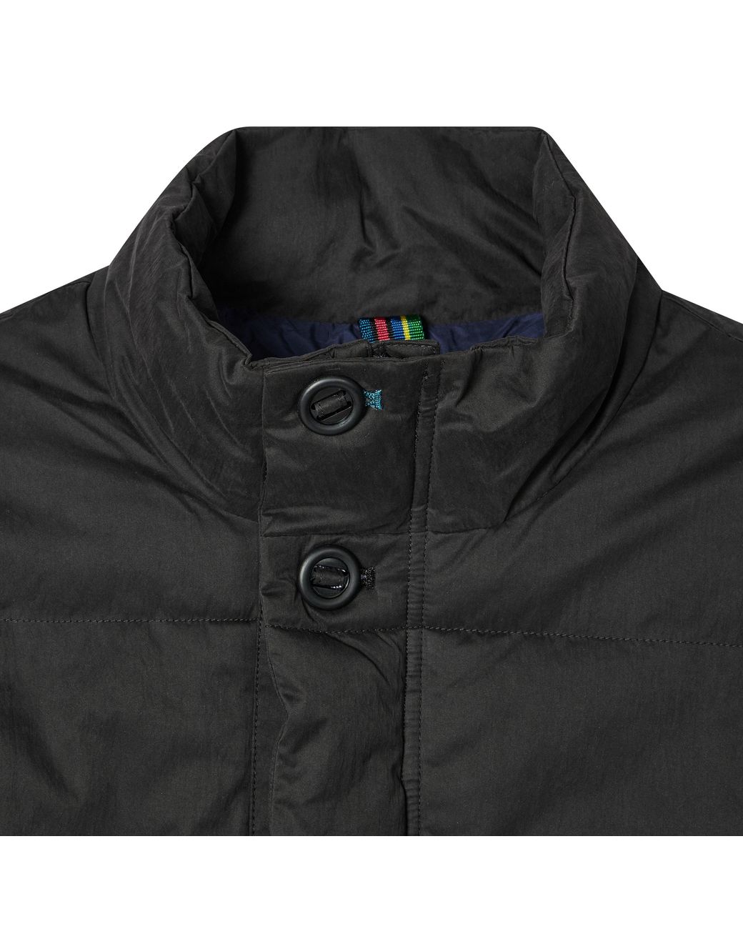 Paul Smith Black Fibre Down Medium Puffer Jacket for men