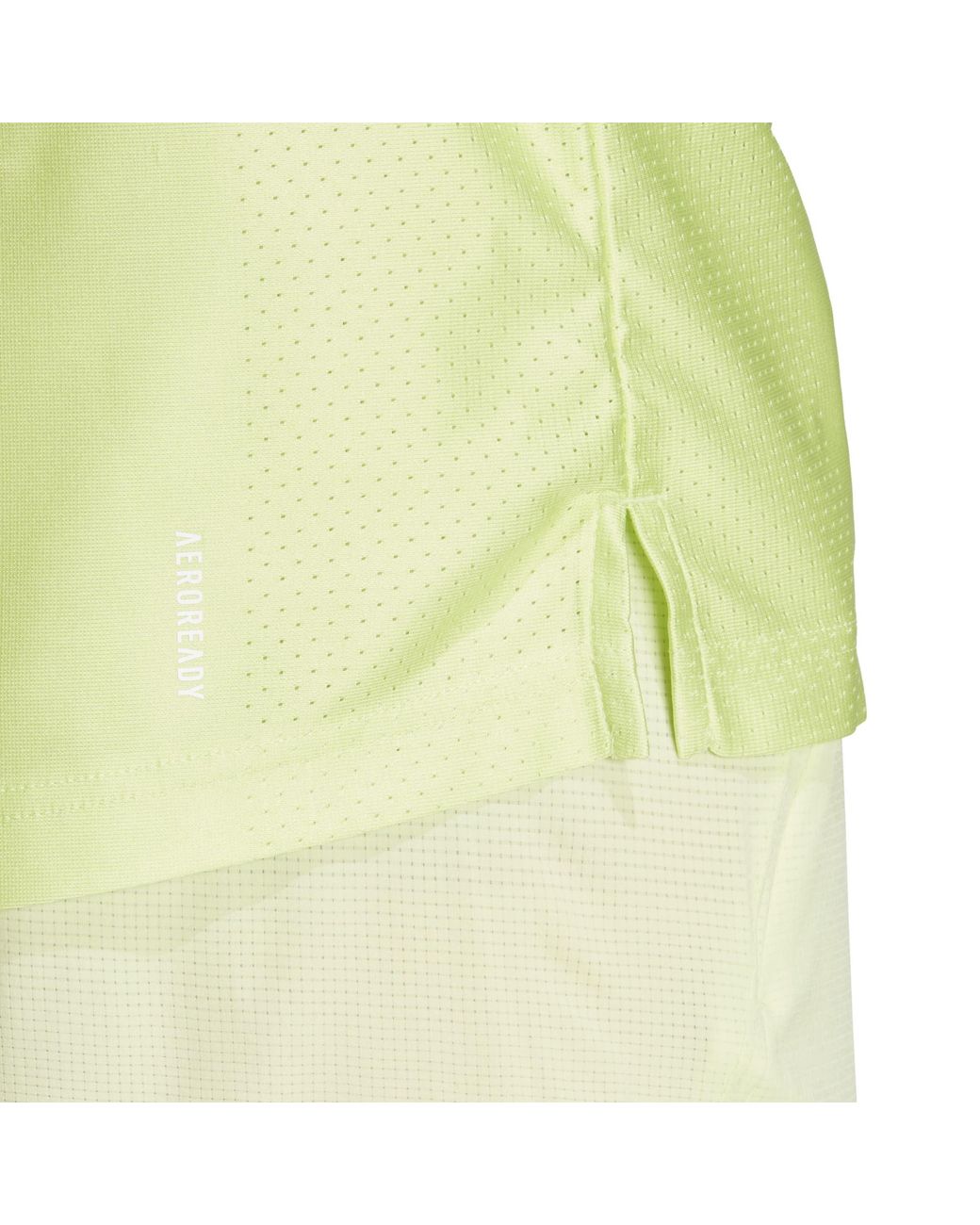 Adidas Yellow Hiit Workout 3-Stripes T-Shirt for men