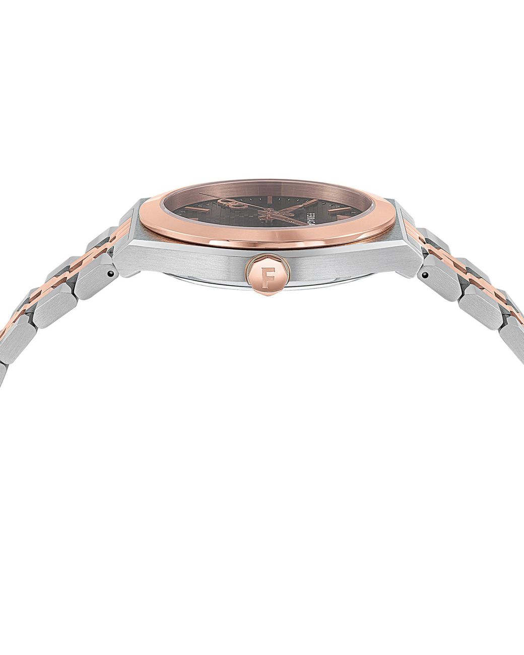 Ferragamo Metallic Vega Quartz Analogue Watch for men