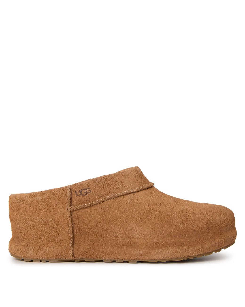 Ugg Brown Enwrap Suede Mule Slippers