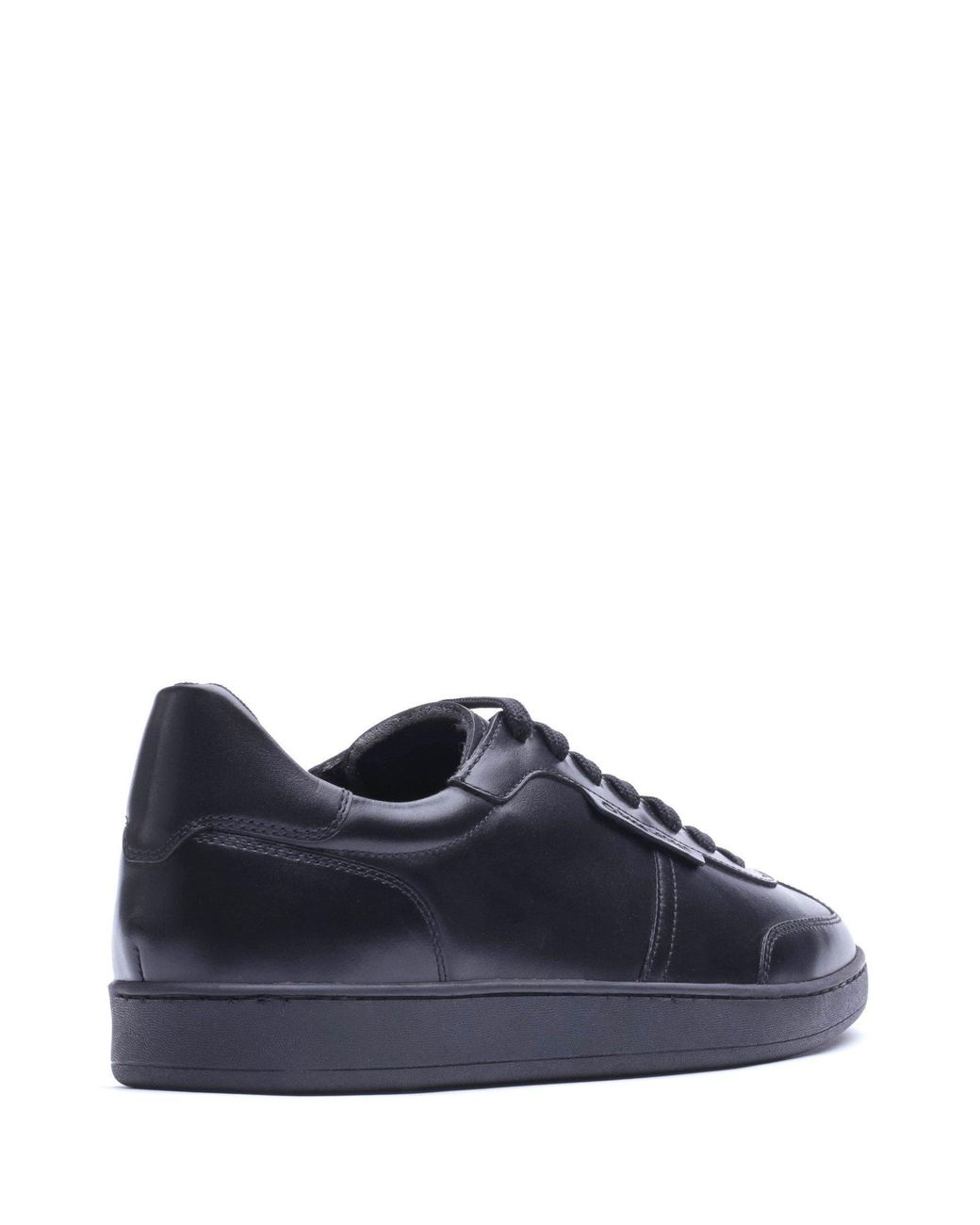 Base London Blue Tucker Leather Lace-Up Trainers for men