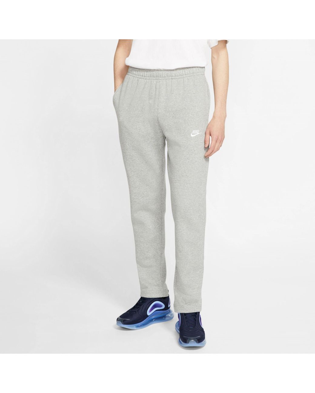 Nike Gray Sportswear Club Fleece Pants for men