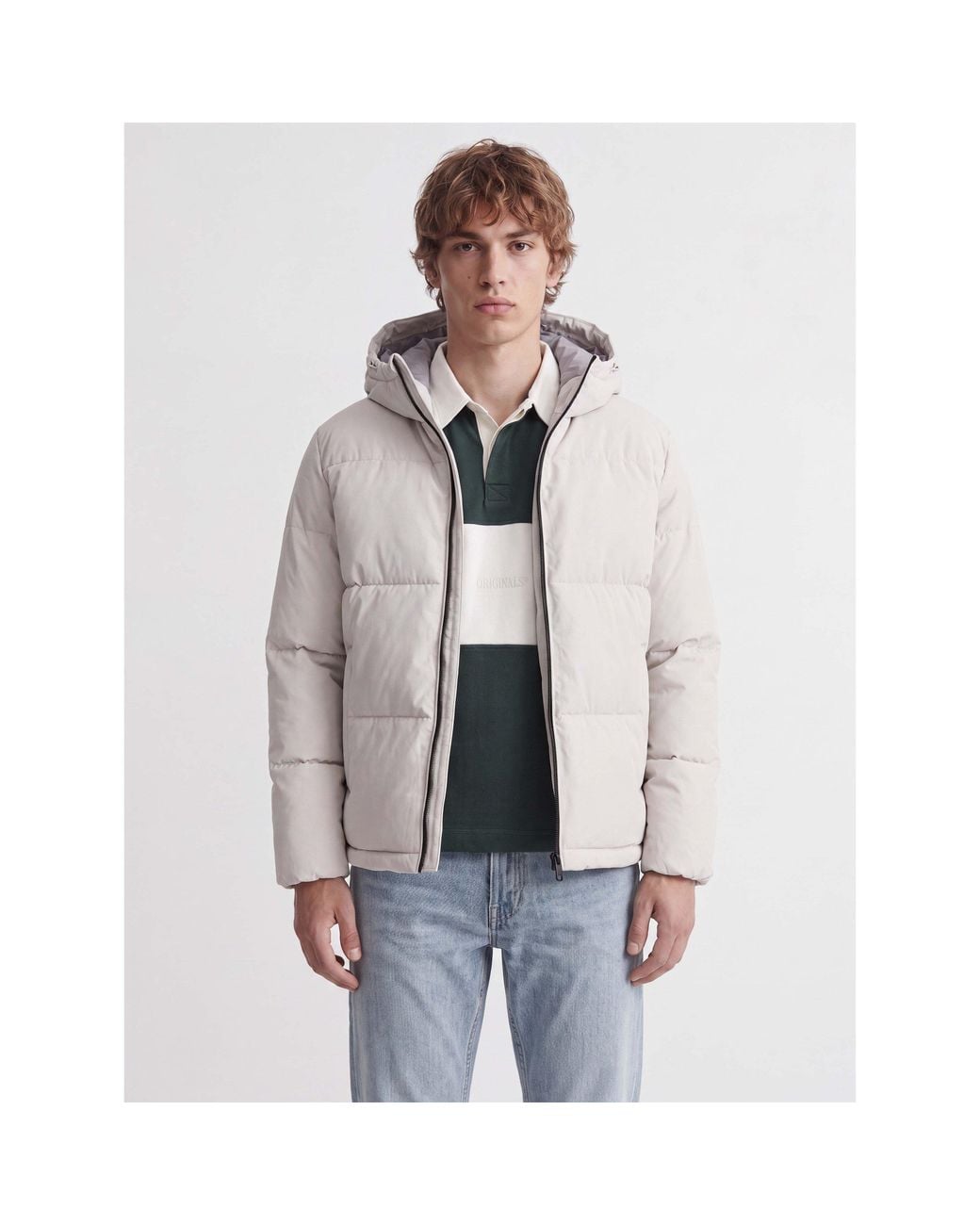 Jack & Jones Gray Jack Galaxy Puf Jkt Sn64 for men