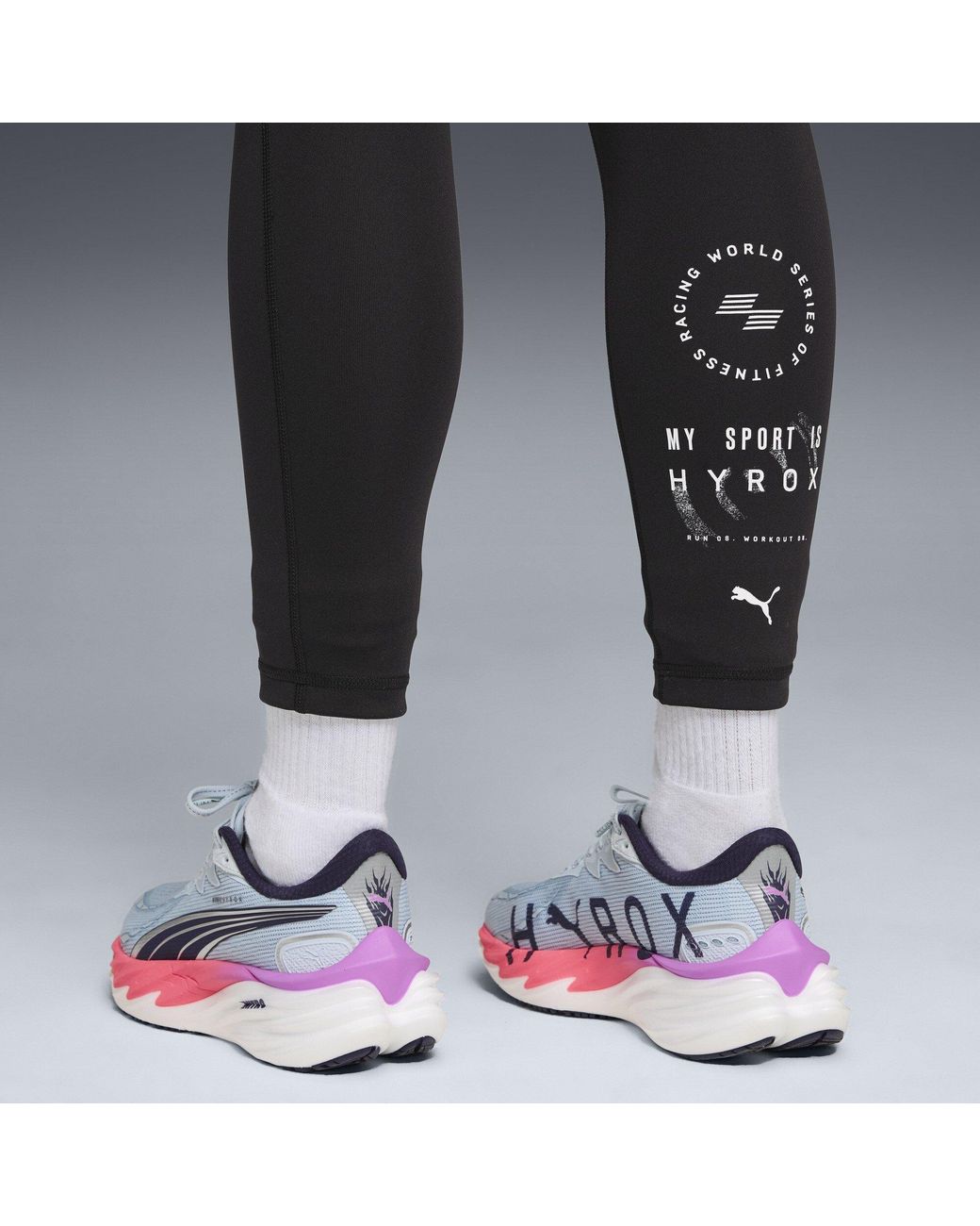 PUMA Gray Hyrox Essentials 7/8 Tights