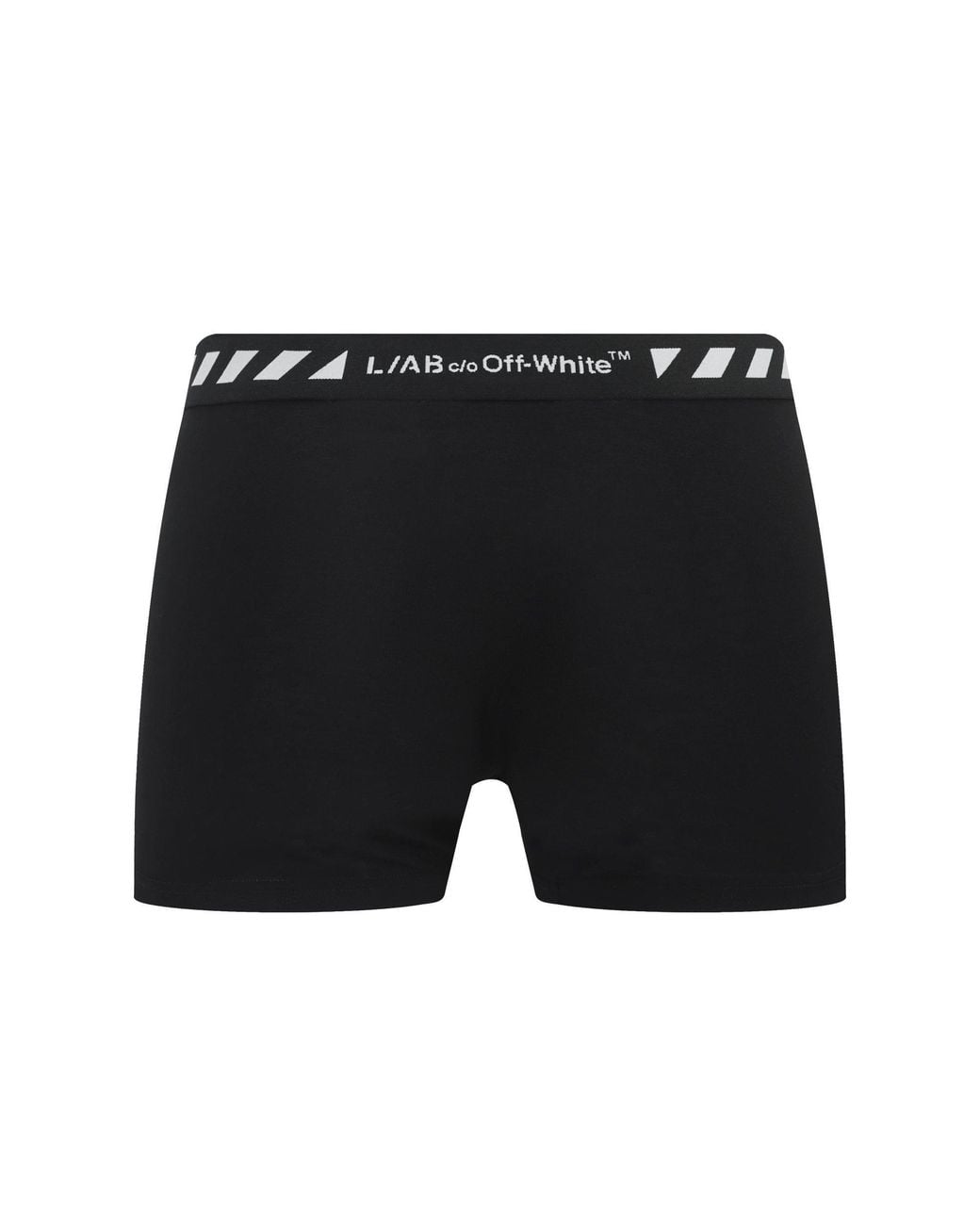L/AB Off White Black Diags Boxer Briefs 3 Pack for men