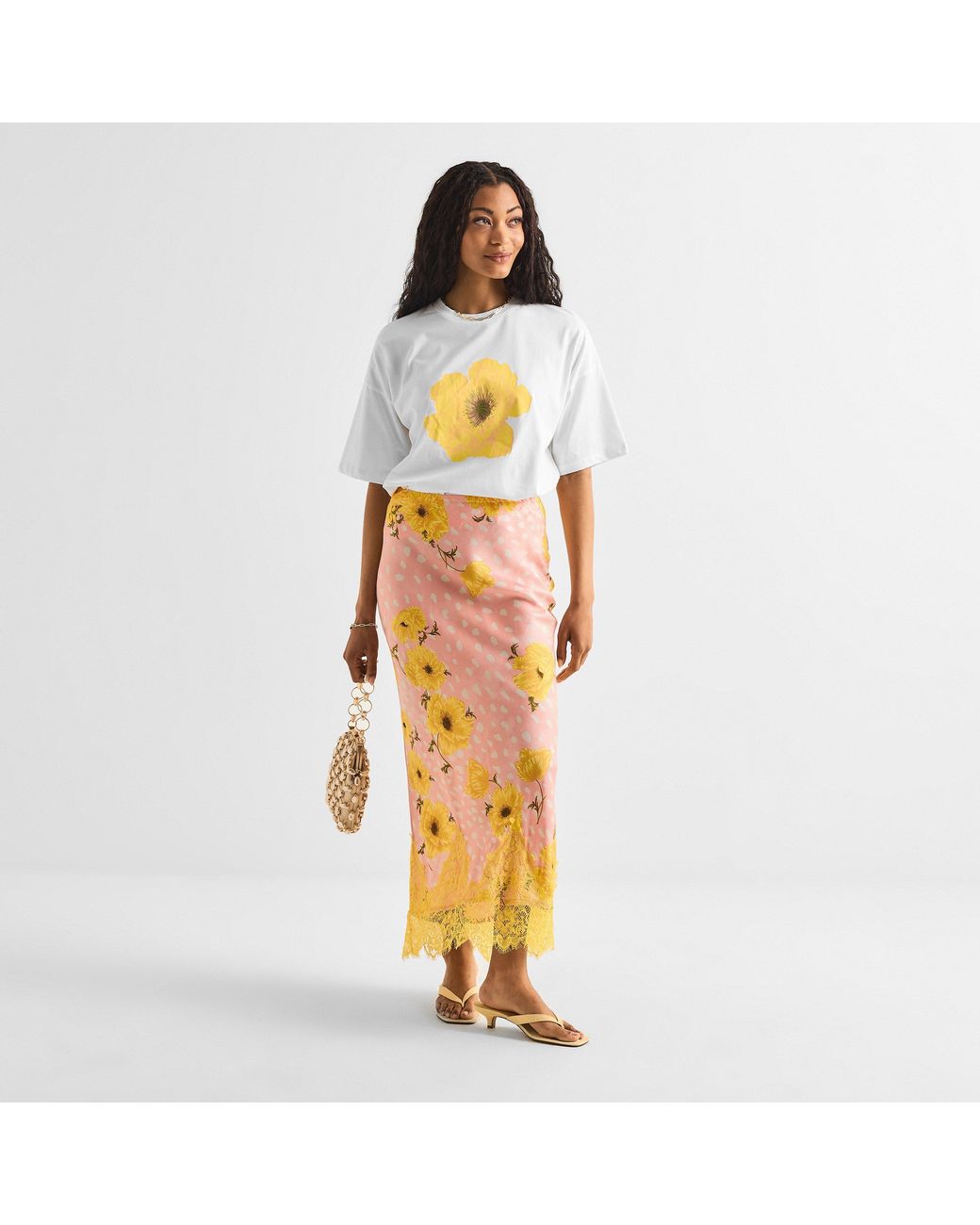 Never Fully Dressed Yellow Midi Skirt